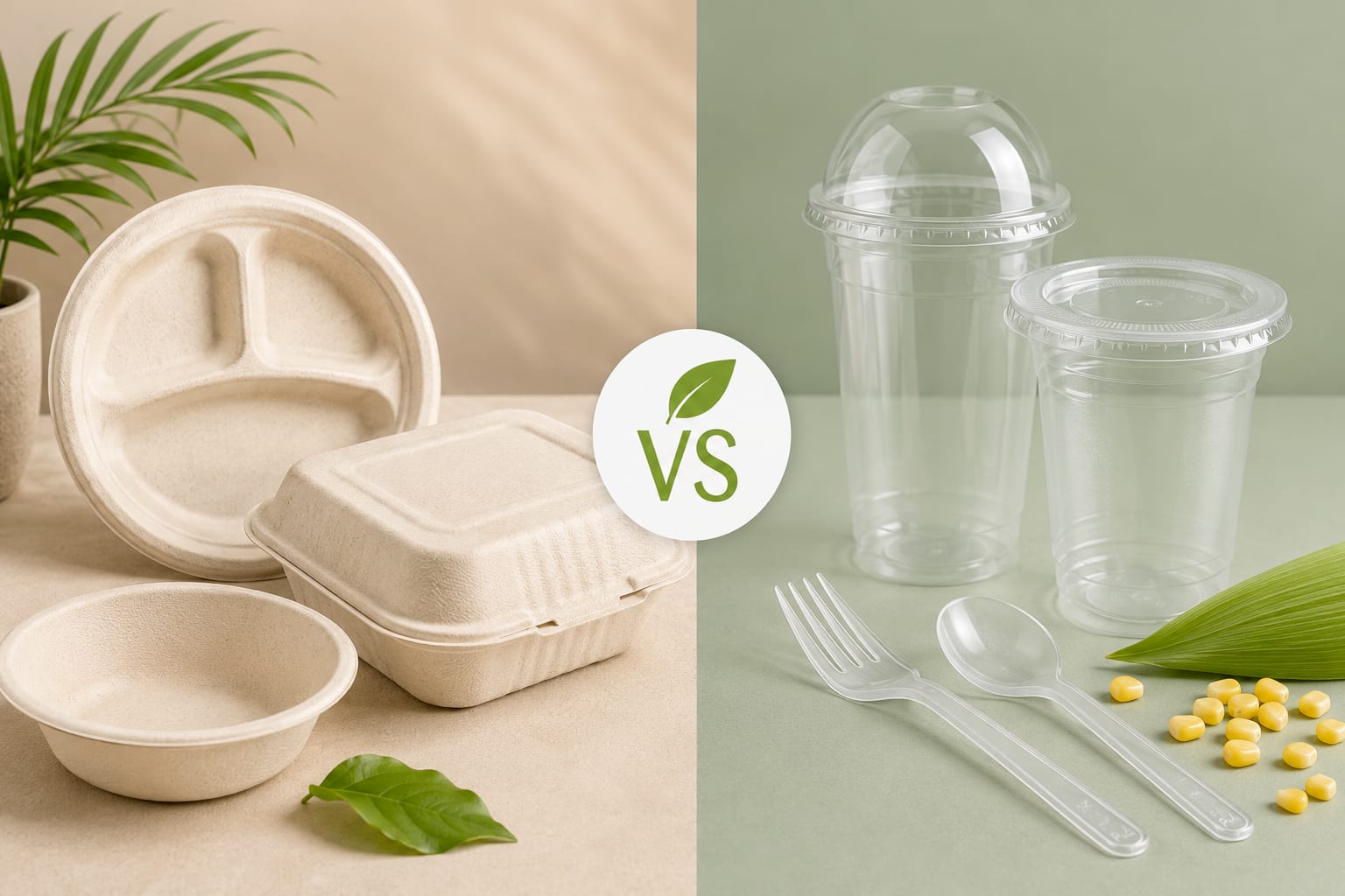 Bagasse vs PLA: Which Compostable Material Wins for Foodservice?