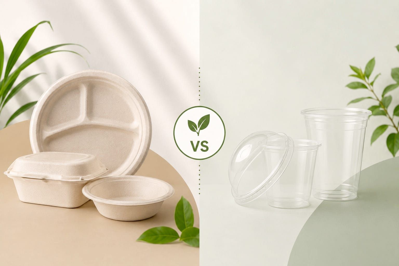 Bagasse vs Plastic: A B2B Buyer's Comparison for Foodservice Packaging foodservice comparison