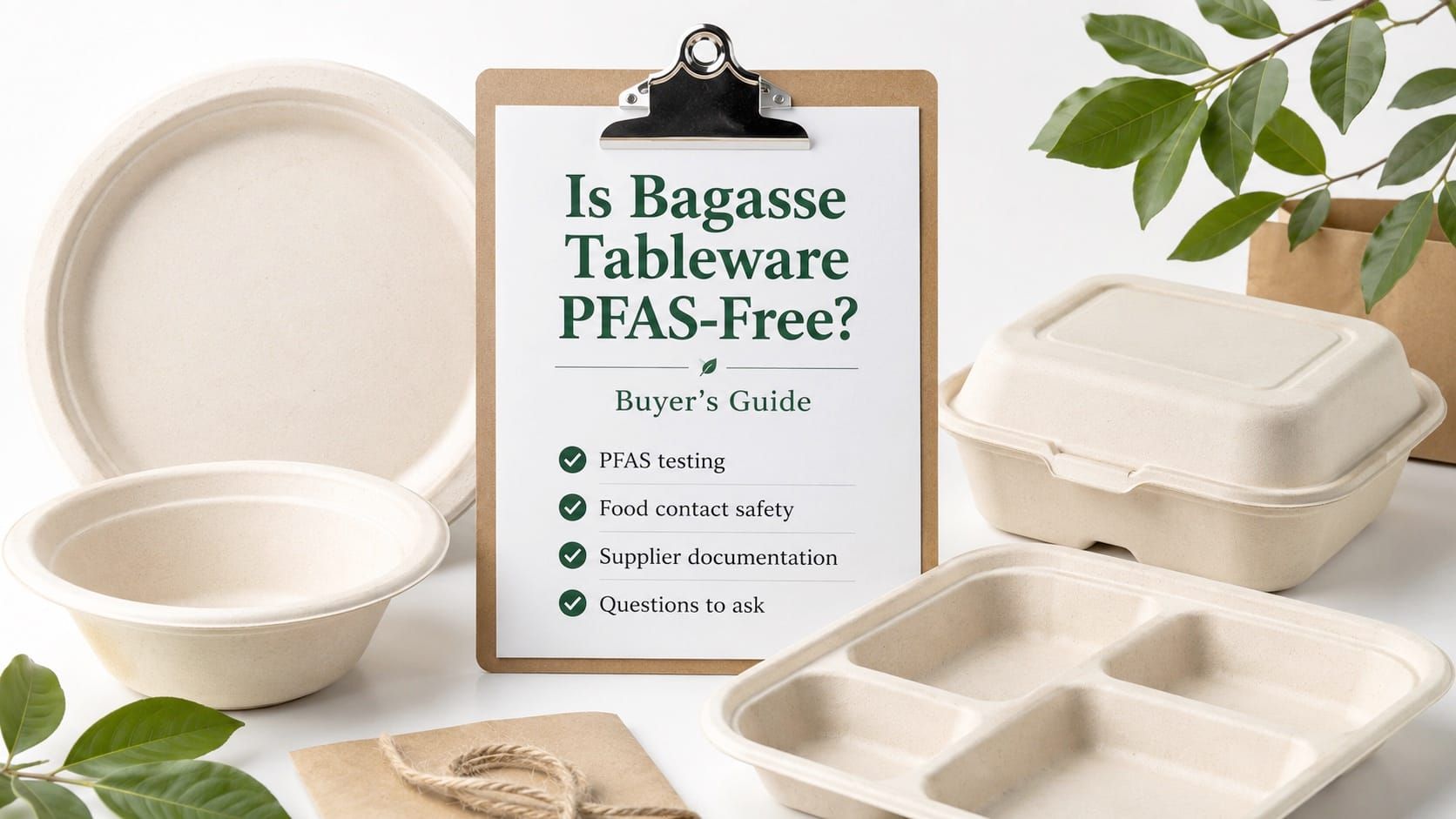 Is Bagasse Tableware PFAS-Free? A B2B Buyer's Verification Guide