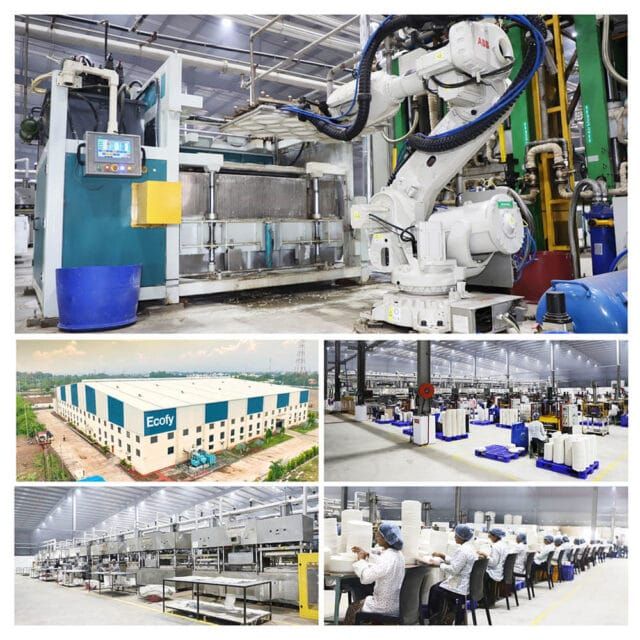 Ecofy BRCGS Grade A certified molded fiber manufacturing facility in India